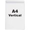 Beaverswood Magnetic Industrial Strength Document Pockets, A4, Vertical, Clear, Pack of 10