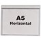 Beaverswood Magnetic Industrial Strength Document Pockets, A5, Horizontal, clear, Pack of 10