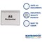 Beaverswood Magnetic Industrial Strength Document Pockets, A5, Horizontal, clear, Pack of 10
