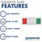 Beaverswood Self-Adhesive Two-colour Stock Identity Slider, Pack of 100