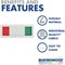 Beaverswood Self-Adhesive Two-colour Stock Identity Slider, Pack of 100