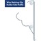 Beaverswood Wire Shelving Clip Holder With Card Inserts, H43mmxW75mm, Pack of 12