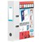 Elba A4 Lever Arch Files, Clear PVC Cover, White, Pack of 10