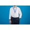 Avery Recycled Blue/White Pre-Printed Lanyard with 2cm Wide Carabiner - R4828WB-1