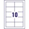 Avery Single-Sided Business Cards Pack 100 / 10 Sheets - Avery Single-Sided Business Cards Pack 100 / 10 Sheets -