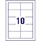 Avery Single-Sided Business Cards Pack 100 / 10 Sheets - Avery Single-Sided Business Cards Pack 100 / 10 Sheets -
