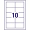 Avery Single-Sided Business Cards Pack 100 / 10 Sheets -