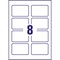 Avery Business Cards 85mm x 54mm Inkjet Prints on Both Sides 100 Cards / 10 sheets -