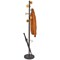 Alba Coat Stand 6 Pegs Plus 3 Mini Pegs Wood And Steel H175cm Black -