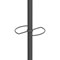 Alba Coat Stand 6 Pegs Plus 3 Mini Pegs Wood And Steel H175cm Black -