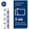 Tork C1 2-Ply Couch Roll, 54m, White, Pack of 9