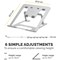 Fellowes Alumia Lightweight Adjustable Portable Laptop Stand Silver -
