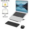 Fellowes Alumia Lightweight Adjustable Portable Laptop Stand Black -
