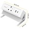 Fellowes Power Desk Type G Clamp Fit 1x230v 1xUSB-A 1x USB-C Socket 2m Cable White -