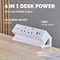 Fellowes Power Desk Type G Clamp Fit 2x230v 1xUSB-A 1x USB-C Socket 2m Cable White -