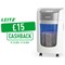 Leitz IQ OptiMax Home Office 225 P-5 Micro Cut Paper Shredder, 15 Litres