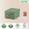 Leitz Puro Storage Box with Lid Small 7L Green 100% Recycled Card Pack of 2 -