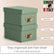Leitz Puro Storage Box with Lid Small 7L Green 100% Recycled Card Pack of 2 -