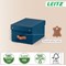 Leitz Puro Storage Box with Lid Small 7L Blue 100% Recycled Card Pack of 2 -