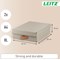 Leitz Puro Storage Box with Lid Medium Low 8L Beige 100% Recycled Card Pack of 2 -
