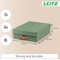 Leitz Puro Storage Box with Lid Medium Low 8L Green 100% Recycled Card Pack of 2 -