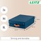 Leitz Puro Storage Box with Lid Medium Low 8L Blue 100% Recycled Card Pack of 2 -