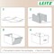 Leitz Puro Storage Box with Lid Medium Low 8L Blue 100% Recycled Card Pack of 2 -