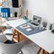 Durable Artwork Desk Mat with Overlay, 590x470mm, Blue