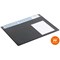 Durable Desk Mat With Calendar & Removable Overlay, 650x520 mm, Black, Pack of 5
