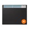 Durable Desk Mat With Calendar & Removable Overlay, 650x520 mm, Black, Pack of 5