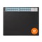 Durable Desk Mat With Calendar & Removable Overlay, 650x520 mm, Black, Pack of 5