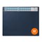 Durable Desk Mat With Calendar & Removable Overlay, 650x520 mm, Blue, Pack of 5