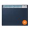 Durable Desk Mat With Calendar & Removable Overlay, 650x520 mm, Blue, Pack of 5