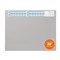 Durable Desk Mat With Calendar & Removable Overlay, 650x520 mm, Grey, Pack of 5