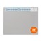 Durable Desk Mat With Calendar & Removable Overlay, 650x520 mm, Grey, Pack of 5