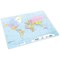 Durable World Map Desk Mat, 500x380mm, Multicoloured, Pack of 5