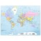 Durable World Map Desk Mat, 500x380mm, Multicoloured, Pack of 5