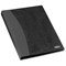 Rexel Soft Touch Display Book with Suede Effect and Smooth Leather Combo Cover / 24 Pockets / Black