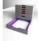 Durable Varicolor 7 Drawer Set, Colour Coded Desktop Storage, Multi-Coloured