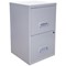 Pierre Henry A4 Filing Cabinet, 2-Drawer, Silver