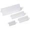 Durable Clear Acrylic Table Place Name Holders and Inserts, 105/210x297mm, Pack of 10