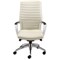 Adroit Zip Executive Armchair Back H640mm W500xD510xH440-540mm Leather White