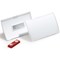Durable Click Fold Magnet Name Tag Badge Holders + Inserts, 40x75mm, Pack of 10