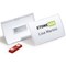 Durable Click Fold Magnet Name Tag Badge Holders + Inserts, 40x75mm, Pack of 10