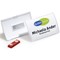 Durable Click Fold Magnet Name Tag Badge Holders + Inserts, 40x75mm, Pack of 10