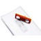 Durable Click Fold Magnet Name Tag Badge Holders + Inserts, 40x75mm, Pack of 10