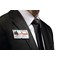 Durable Click Fold Magnet Name Tag Badge Holders + Inserts, 40x75mm, Pack of 10