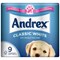 Andrex Classic Toilet Rolls, White, 2-Ply, 200 Sheets per Roll, 1 Pack of 9 Rolls