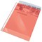 Esselte A4 Coloured Plastic Pockets, Red, Pack of 10