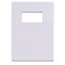 GBC Binding Covers with Window, 250gsm, White, A4, Leathergrain, Pack of 25 Pairs